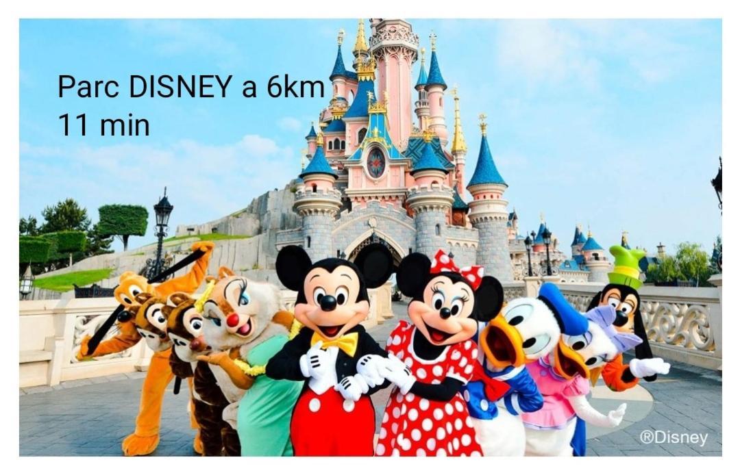 Jolie dépendance cosy et individuelle a 2 pas de Disneyland Chalifert Exterior foto
