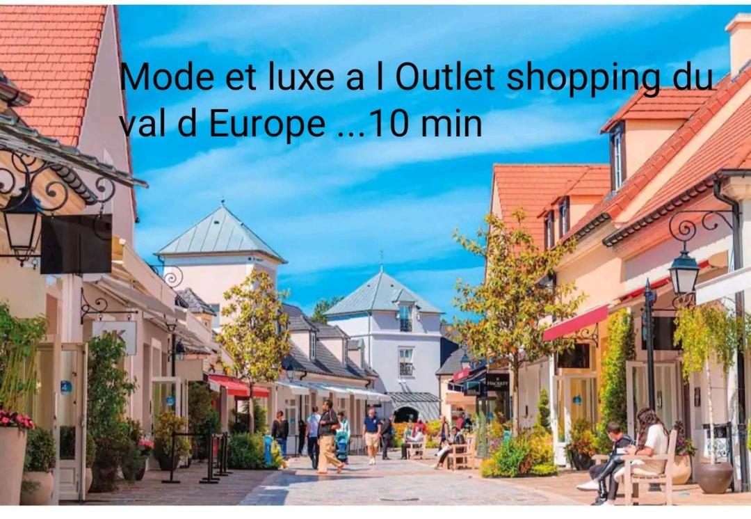 Jolie dépendance cosy et individuelle a 2 pas de Disneyland Chalifert Exterior foto